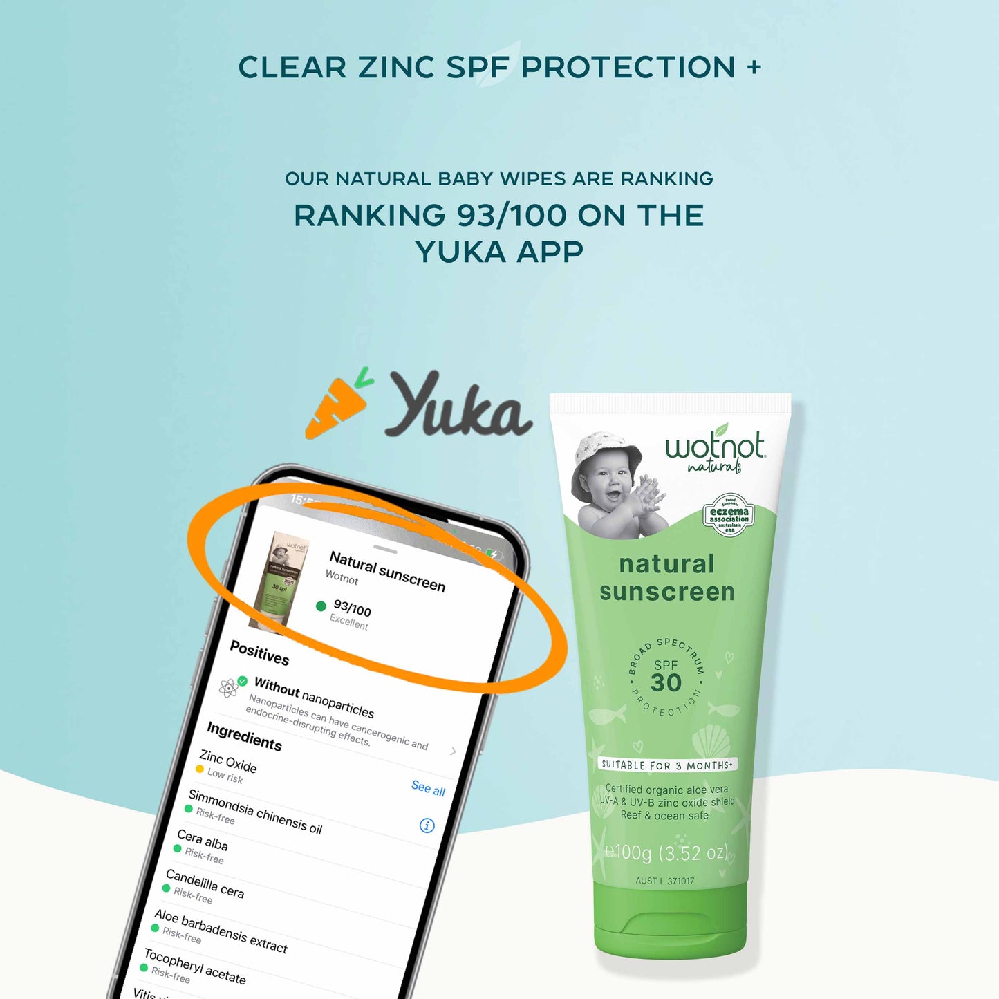 30 SPF Natural Baby Sunscreen