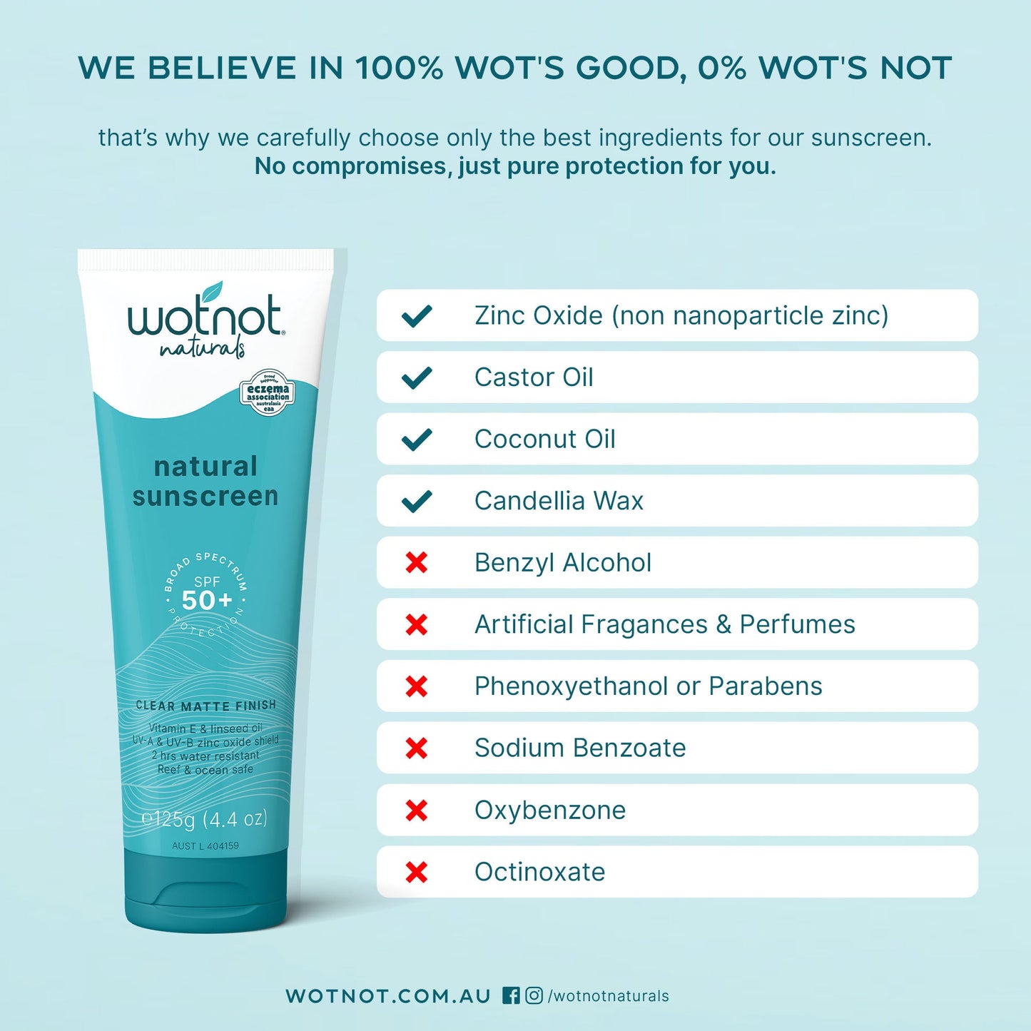 SPF50 Zinc Sunscreen Face & Body