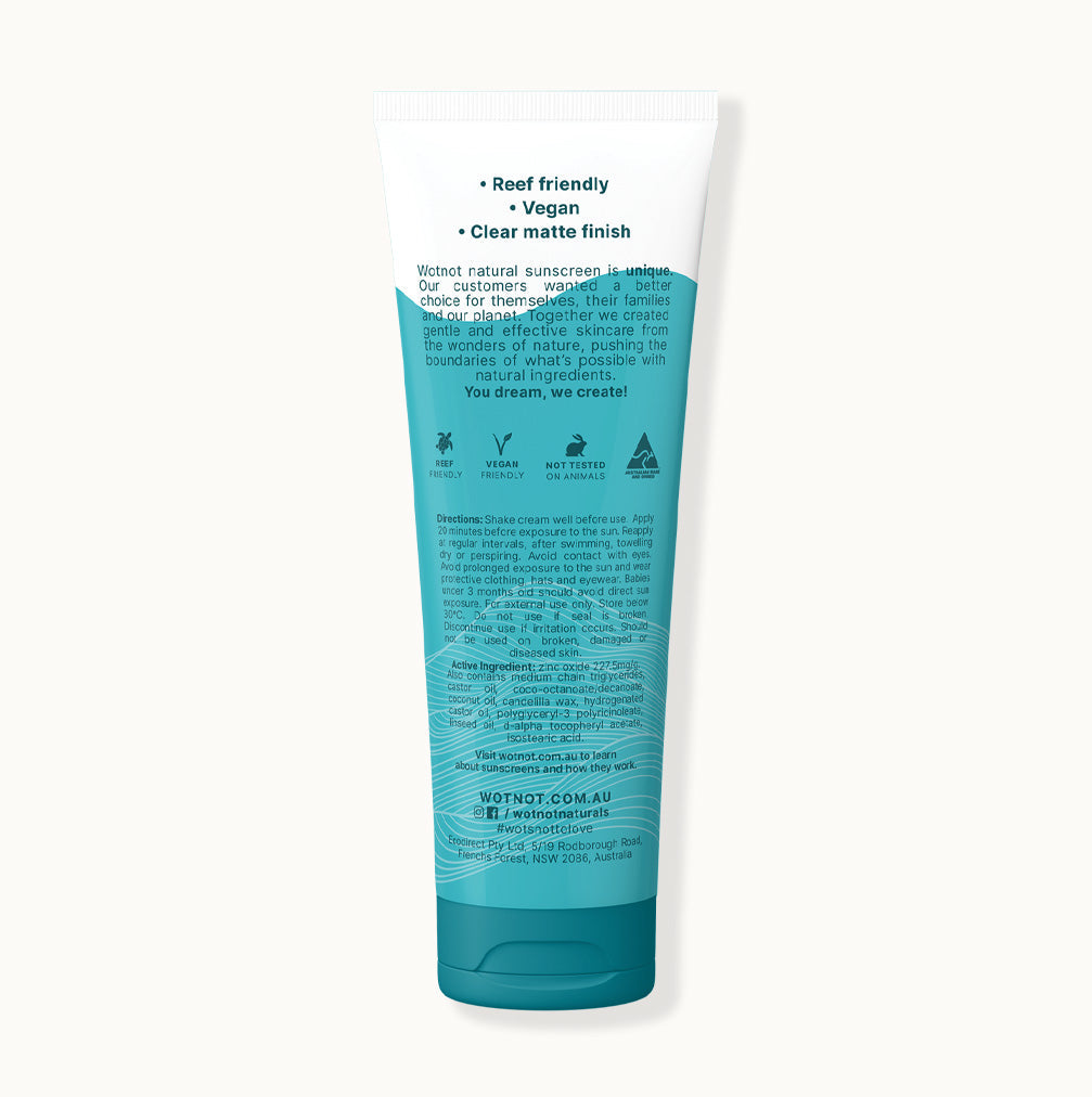 SPF50 Zinc Sunscreen Face & Body